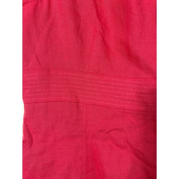 VTG Talbots Dress 14 PETITE Pink 100% Irish Linen Sheath Lined Tank Sleeveless - Picture 3 of 10